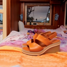 Camper Dark Orange Sandals Womens - Kyra Online Ireland | VIXDT8057